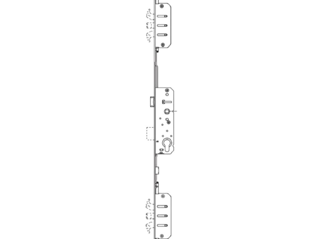 serratura ad infilare cilindro con scrocco e catenaccio poseidon entrata 60 agb.png Serratura Infilare Multipunto Cilindro con Scrocco e Catenaccio Poseidon Entrata 60 W112006012 AGB - immagine 1